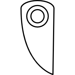 silhouette de lame de couteau Icône