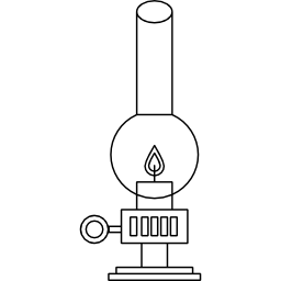 Oil lamp light icon