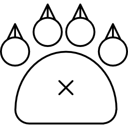 Feline paw icon