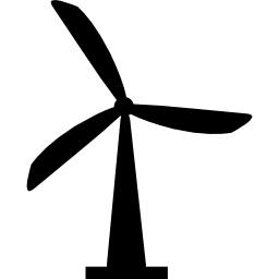 variante de silhouette de moulin à vent Icône