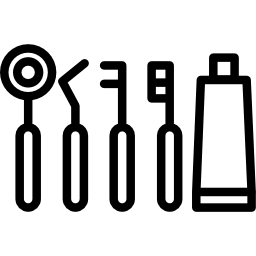 conjunto de herramientas de dentista icono