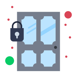 Door lock icon