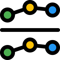 gráfico de puntos icono