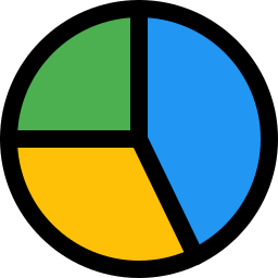 diagramme circulaire Icône