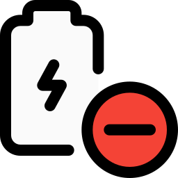 batería baja icono