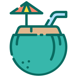 Coconut drink icon