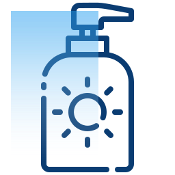 protezione solare icona