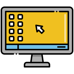 visualizzazione del computer icona