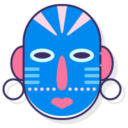 African mask icon