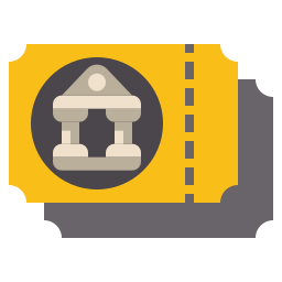 Museum ticket icon