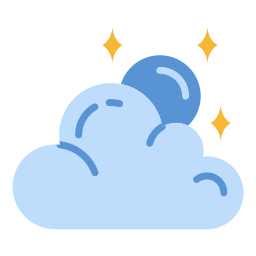 Cloudy night icon