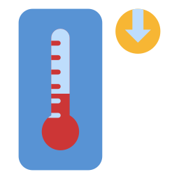 bassa temperatura icona