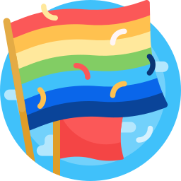bandera del arco iris icono