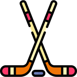 Hockey sticks icon