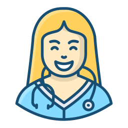 Female doctor icon