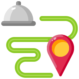 Food delivery icon