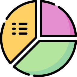 gráfico circular icono