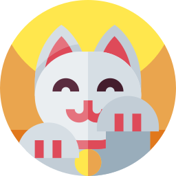 glückliche katze icon
