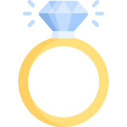 bague de diamant Icône