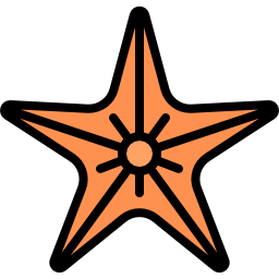 estrella de mar icono