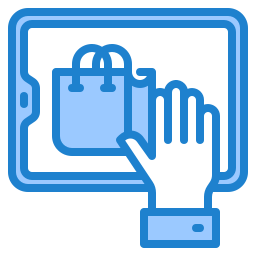 Mobile shopping icon