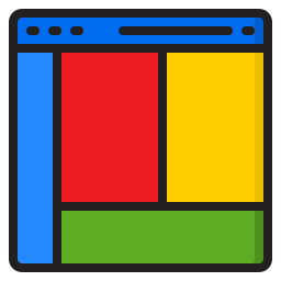 正方形のレイアウト icon