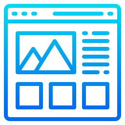 웹 사이트 디자인 icon