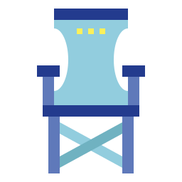 Camping chair icon