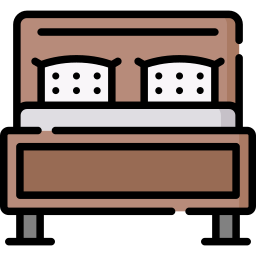 cama de casal Ícone