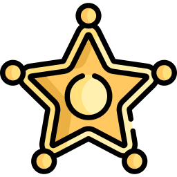 distintivo de xerife Ícone