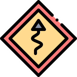 Road sign icon