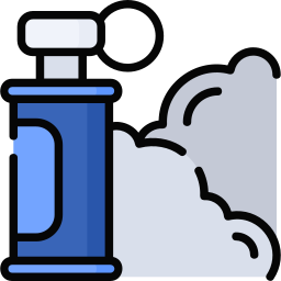 gas lacrimogeno icona