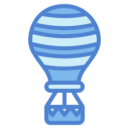 Hot air balloon icon