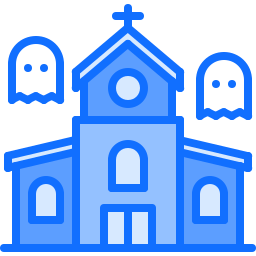 Haunted house icon