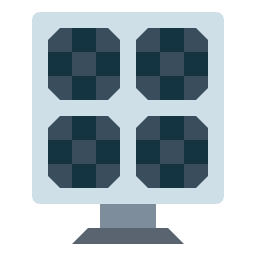 Solar panel icon