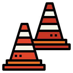 Traffic cone icon