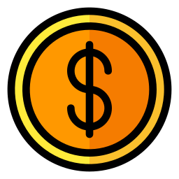 moneda dólar icono