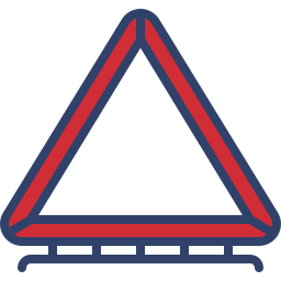 stożek trójkąta ikona
