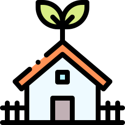 Eco house icon