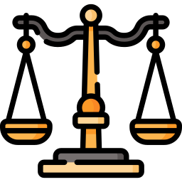 Justice scale icon