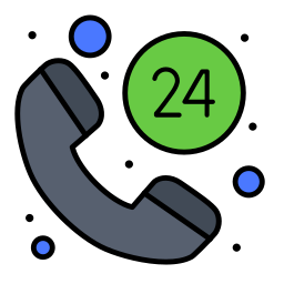 24 hours support icon