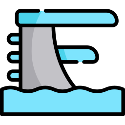 Diving platform icon