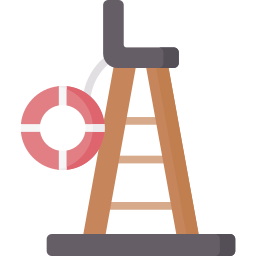 Lifeguard chair icon