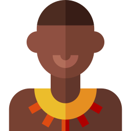 hombre africano icono