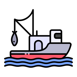 barco de pesca Ícone