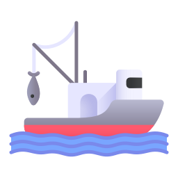 Łódź rybacka ikona
