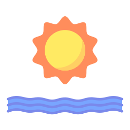 puesta de sol icono