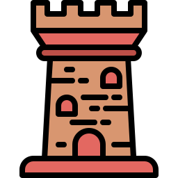 Замковая башня иконка