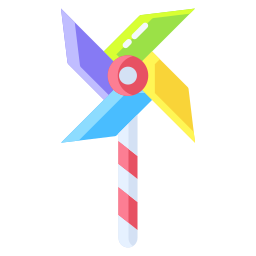 zabawkowy wiatrak ikona