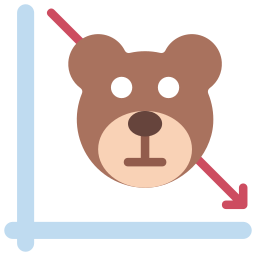 rynek niedźwiedzia ikona